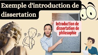 Méthode en philosophie  Exemple dintroduction de dissertation [upl. by Ada]