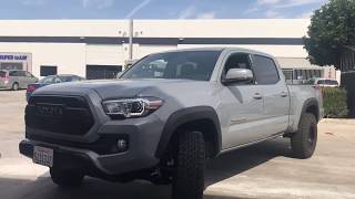 2018 Cement Grey Toyota Tacoma TRD Offroad with TRD Pro Fox Suspension [upl. by Rehpetsirhc]