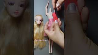 Make Doll Dress  Waste  Short [upl. by Rabkin429]