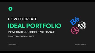 How To Create An Ideal Portfolio I Portfolio Buidling  Graphics Design Portfolio Website [upl. by Landre]