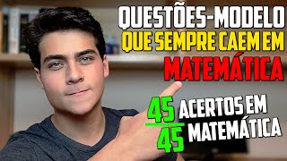 QUESTÕES que SEMPRE CAEM em MATEMÁTICA no Enem  ACERTE 40 COM QUESTÕESMODELO [upl. by Oderfigis]