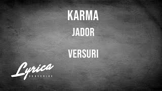 JADOR  KARMA VERSURI [upl. by Nelia]