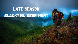 Late Season Blacktail Deer Hunt 2023 WA Public Land [upl. by Lilithe520]