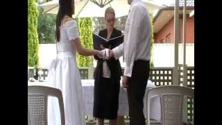 Wedding TraditionRitual Example  Handfasting Ceremony [upl. by Oiragelo]