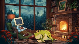 Cozy rainy night lofi 🌧 calm your anxiety relaxing music chill lofi hip hop beats [upl. by Fabrianne]