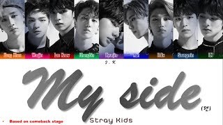 Stray Kids quotMy Side 편quot Color Coded Lyrics HANROMENG [upl. by Eintirb]