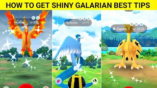 HOW TO GET SHINY GALARIAN BIRDS BEST TIPS IN POKEMON GO IN HINDI VIDEO BY POKEMON KA GURU G [upl. by Suivatal]