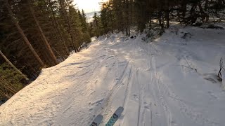 Relaxing skiing in the woods of Norway [upl. by Dielle728]