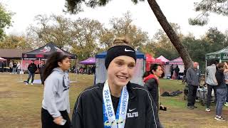 Santiagos Rylee Blade wins 2024 CIFState Girls Division 1 cross country title [upl. by Naraj]