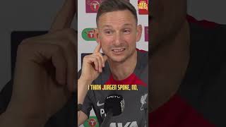 Pep Lijnders gives Liverpool injury update ahead of Carabao Cup Final carabaocup liverpool livch [upl. by Olympia]