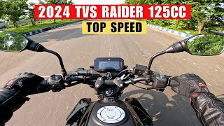 2024 TVS Raider 125cc Acceleration Test  Top Speed 🔥 [upl. by Buckden]