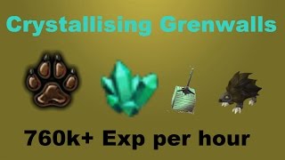 Runescape 3 Crystallising Grenwalls Hunter Guide [upl. by Ahsinrad990]