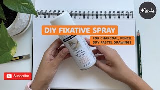 ART DIY Make you own fixative sprayfor charcoal pencils pastels [upl. by Oniratac19]