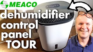 Brilliant MEACO DEHUMIDIFIER full control panel tour and instructions ARETE ONE [upl. by Ttreve]