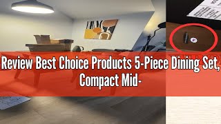 Review Best Choice Products 5Piece Dining Set Compact MidCentury Modern Table amp Chair Set for Hom [upl. by Eiliah]