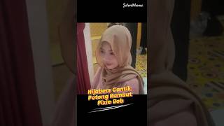 Hijabers Cantik Potong Rambut Pixie Bob haircut potongrambut pixiebob [upl. by Azilanna]