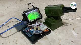 Arduino Missile Defense Radar System in ACTION [upl. by Enidan]