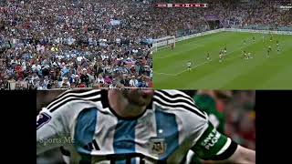 Argentina Fans Reaction Messi Goal vs Mexico  FIFA World Cup 2022 [upl. by Ard]