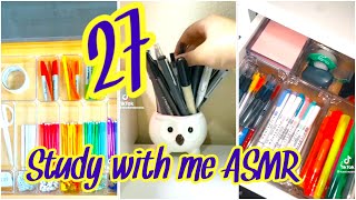 Study with me ASMR 27  Stationery Highlighter  Colors  Desk Settings  Refill Stationery [upl. by Rusert]