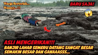 ASLI MENEGANGKAN DETIK² BANJIR LAHAR SEMERU DATANG SANGAT BESAR [upl. by Ennybor]