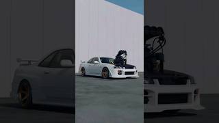 Nissan R34🤍Engine Swap😱💨 nissan skyline r34gtr [upl. by Rambort]