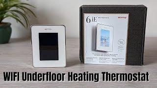 Warmup 6ie Touchscreen WIFI Underfloor Thermostat  Unboxing [upl. by Aivatnuahs]