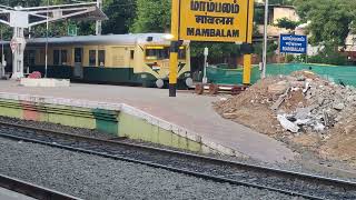 MEMU Arrival and Departure from Mambalam Station [upl. by Amati]