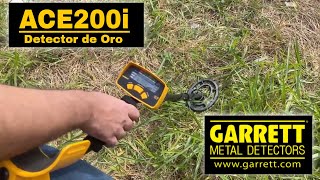 Detector de Oro Garrett ACE 200i Usar Funciones Manejo Español [upl. by Avin]