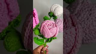 Peonias forma 1 y 2 crochet ❤️♥️🧶 crochet peonias flores [upl. by Dadinirt313]