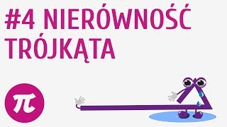 Nierówność trójkąta 4  Trójkąty  wprowadzenie [upl. by Nylidnam]