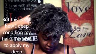 Wash and Go On 4C Hair Routine and How I Deep Condition with Wash and go styling [upl. by Savage]