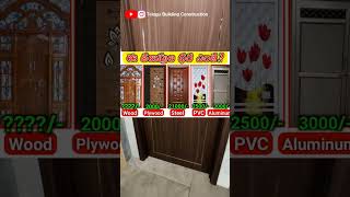 2023 Latest door price 👆 PVC door price plywood door price  aluminum Door price All Doors cost [upl. by Drofnats]