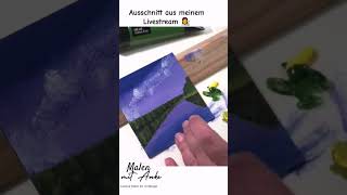 Die Fingertechnik 👩‍🎨 acrylmalerei malen paintingtutorial acrylicpainting paintingforbeginners [upl. by Fogg]