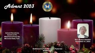 Advent Devotions 2023 Sunday December 31 2023 [upl. by Alyce]