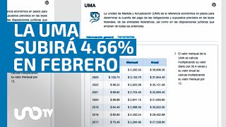 Desde febrero aumentará la UMA su valor en 466 ahora costará 10857 pesos diarios [upl. by Fernando]