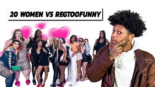 20 WOMEN VS 1 COMEDIAN REGTOOFUNNY [upl. by Valentin]