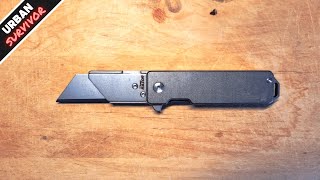 Exceed Designs TiRANT RAZOR Titanium EDC Utility Knife with Pocket Clip [upl. by Eikceb]