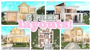 5 bloxburg roleplay HOUSE LAYOUTS 2 story [upl. by Rubel]