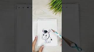 Happy Donkey Day guys 🤭 donkey art craft funny donkeyday pencilart drawing draw cute [upl. by Nhguahs]