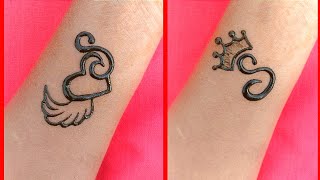 S letter tattoo design for hand S alphabet tattoo design How to make tattoo at home Tattoo design [upl. by Martine]