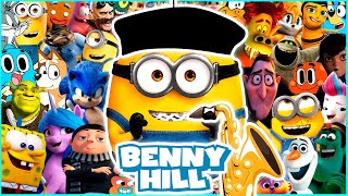 Benny Hill Theme Song Yakety Sax Movies Games and Series COVER feat Minions [upl. by Manvel]