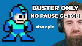 Mega Man Buster Only No Pause Glitch Challenge Run [upl. by Casady]