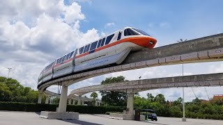 Magic Kingdom Monorail Complete Ride to EPCOT in 4K · Walt Disney World Orlando [upl. by Siramaj]