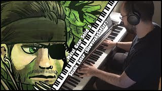 Metal Gear Solid 3  Snake Eater Slower amp Softer Piano Cover [upl. by Soalokcin977]