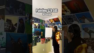 Painting SZA SOS Acrylic On Canvas [upl. by Atis]