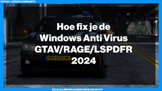 FIX  Windows anti virus AV GTAVRAGELSPDFR 2024 [upl. by Ahsiekyt696]