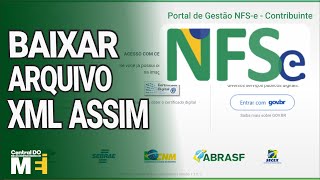 COMO BAIXAR O XML DA NFSe MEI NFSe MEI 2023 [upl. by Albrecht967]