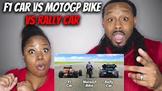 THE ULTIMATE DRAG RACE F1 Car vs MotoGP Bike vs Rally Car REACTION  The Demouchets REACT 20 [upl. by Rhines]