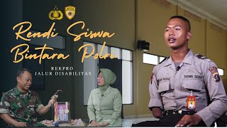 Rendi Siswa Diktuk Bintara Polri rekrutmen proaktif jalur disabilitas [upl. by Ruffo904]