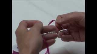 Threading a Needle With Silk Ribbon [upl. by Phillie]